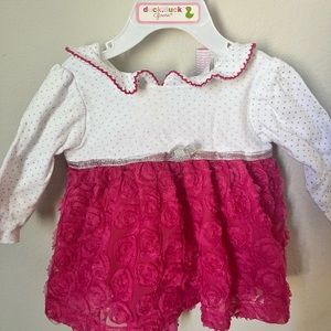 Duck Duck Goose, 6-9Months, Pink And White